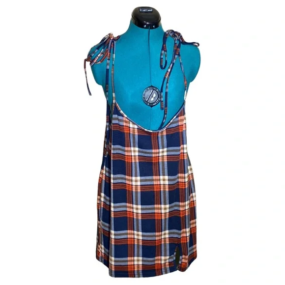 blue plaid jumper dress Maternity Dress for Pregnancy & Postpartum | Blue Stripe V Neck Dress